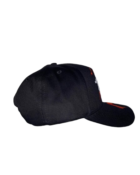 Dandy Flames Black Embroidered Hat - Image 2