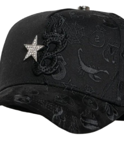 Alternative view of Barbas Hats B-Star Graffiti black snapback cap