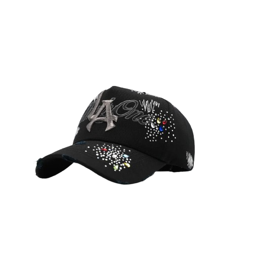 Dandy LA Black Rainbow crystals Hat - Image 2