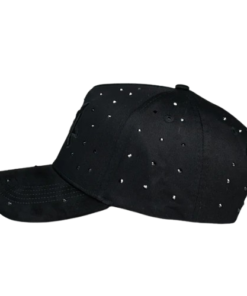 Alternative view of LA Crystals Black Thirty One Hat