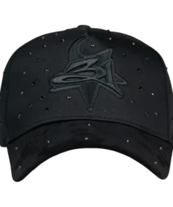 LA Crystals Black Thirty One Hat