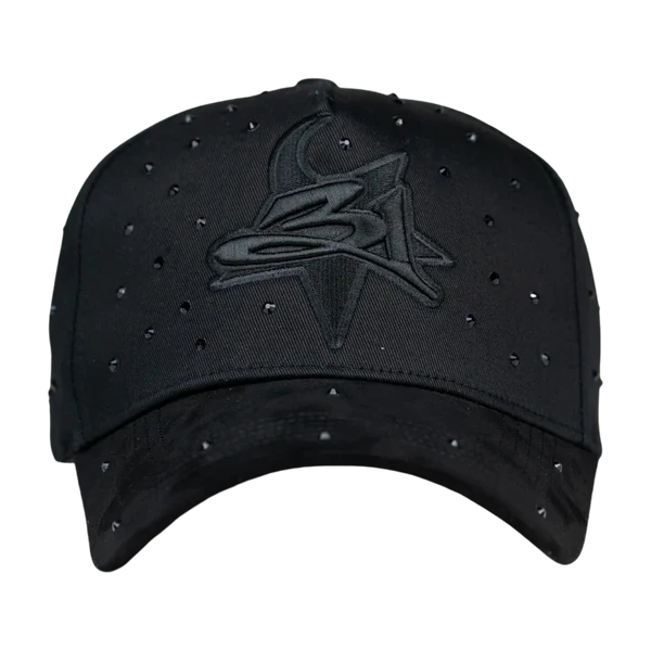 LA Crystals Black Thirty One Hat