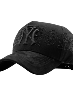 Alternative view of NY Crystals Black Thirty One Hat