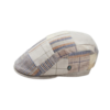 Beige Patchwork Newsboy Hat – Classic Vintage Flat Cap for Men