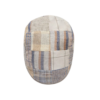 Beige Patchwork Newsboy Hat – Classic Vintage Flat Cap for Men