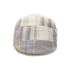 Beige Patchwork Newsboy Hat – Classic Vintage Flat Cap for Men