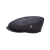 Black Eight Panel Newsboy Hat – Classic Vintage Flat Cap for Men