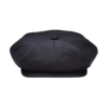 Black Eight Panel Newsboy Hat – Classic Vintage Flat Cap for Men