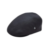 Black Linen Newsboy Hat – Classic Lightweight Flat Cap for Men