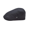 Black Linen Newsboy Hat – Classic Lightweight Flat Cap for Men
