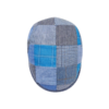 Blue Patchwork Newsboy Hat – Classic Vintage Flat Cap for Men