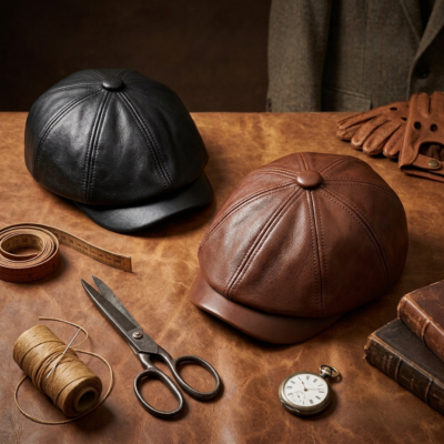 Leather Newsboy Hats