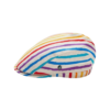 Multicolor Striped Newsboy Hat – Classic Canvas Flat Cap for Men