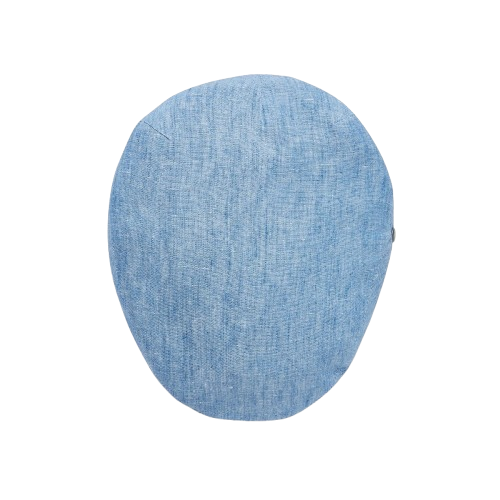 Sky Blue Linen Newsboy Hat – Lightweight Classic Flat Cap for Men