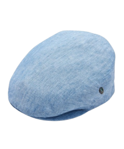 Sky Blue Linen Newsboy Hat – Lightweight Classic Flat Cap for Men