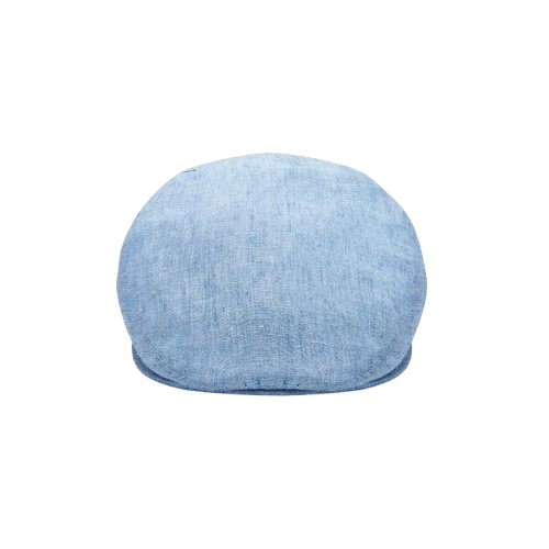 Sky Blue Linen Newsboy Hat – Lightweight Classic Flat Cap for Men