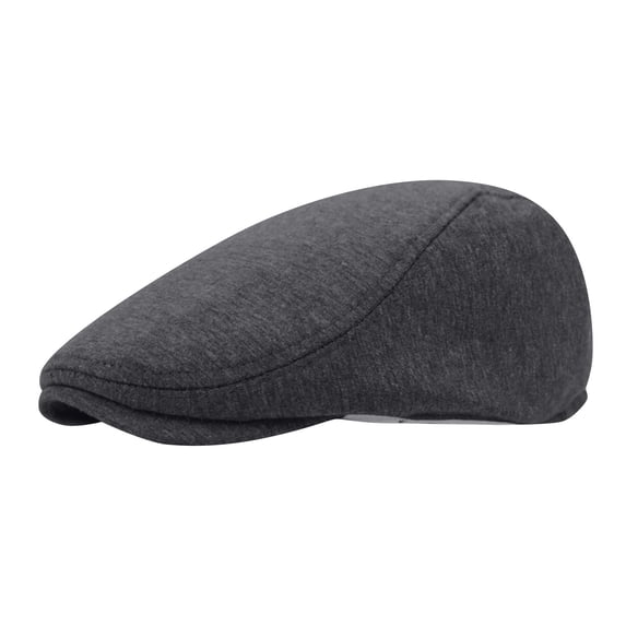 Mens Cotton Blend Flat Ivy Gatsby Newsboy Driving Hat Cap Dark Gray Mens Cotton Blend Flat Ivy Gatsby Newsboy Driving Hat Cap Dark Gray