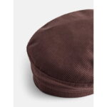 Women’s Chocolate Corduroy Baker Boy Newsboy Cap Vintage Cabbie Beret Hat